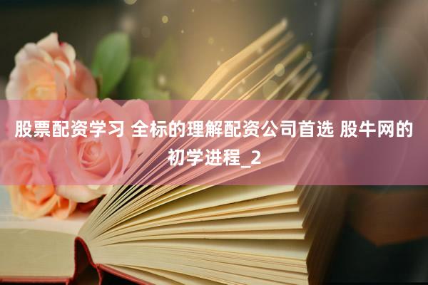 股票配资学习 全标的理解配资公司首选 股牛网的初学进程_2